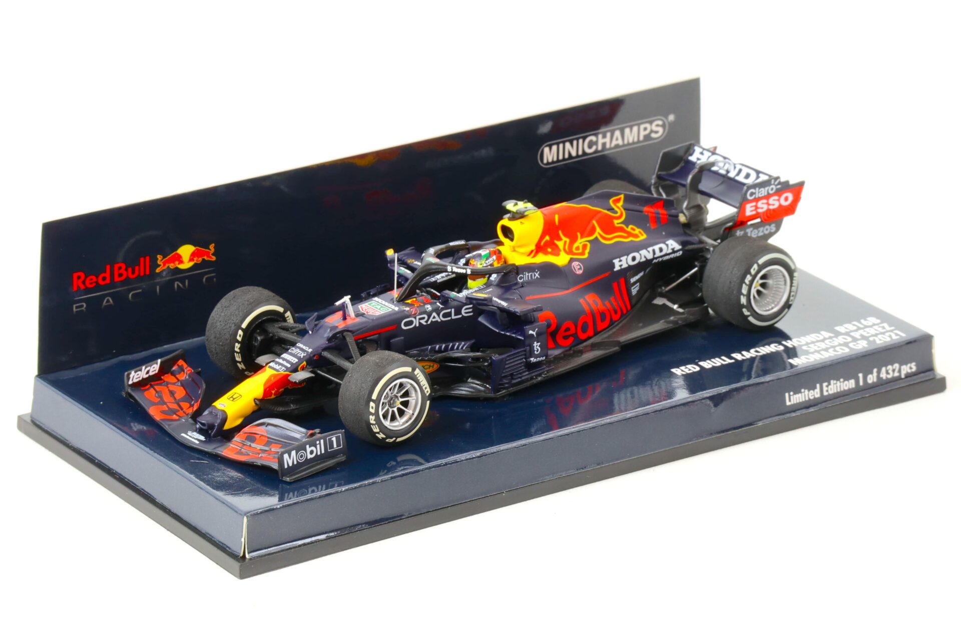 1:43 Minichamps RED BULL Racing F1 Honda RB16B Sergio Perez Monaco GP 2021