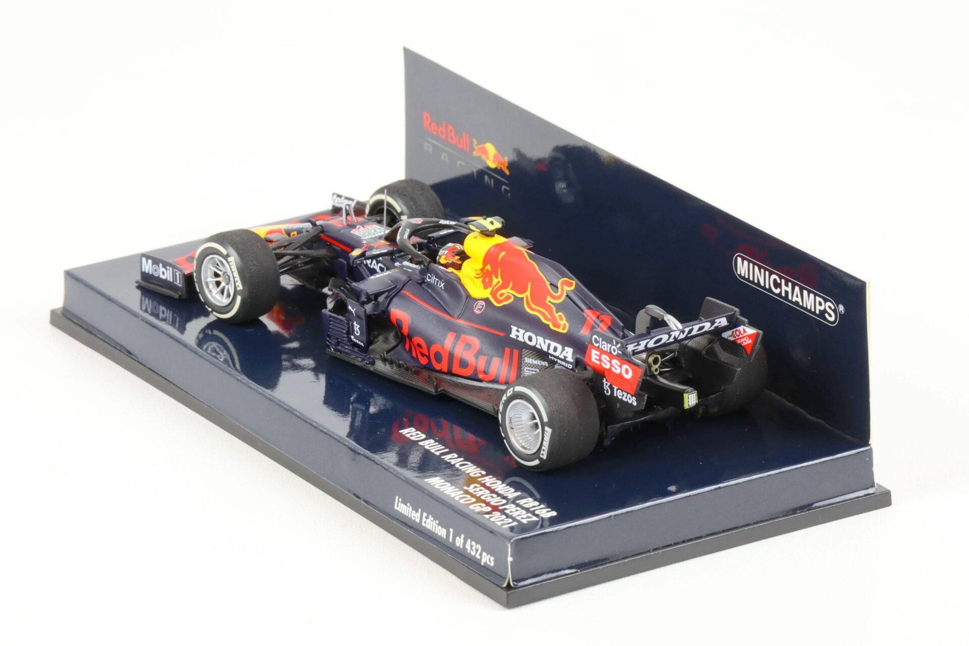 1:43 Minichamps RED BULL Racing F1 Honda RB16B Sergio Perez Monaco GP 2021