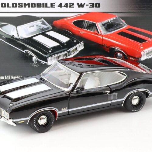 1:18 ACME 1970 Oldsmobile 442 W-30 Coupe black/ white