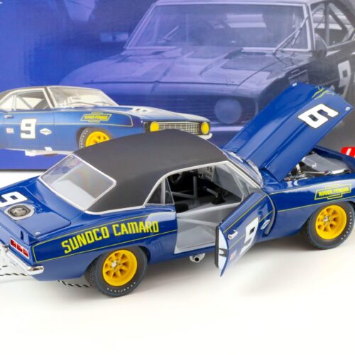 1:18 GMP 1969 Chevrolet Camaro Coupe SUNOCO CAMARO Penske #9 blue