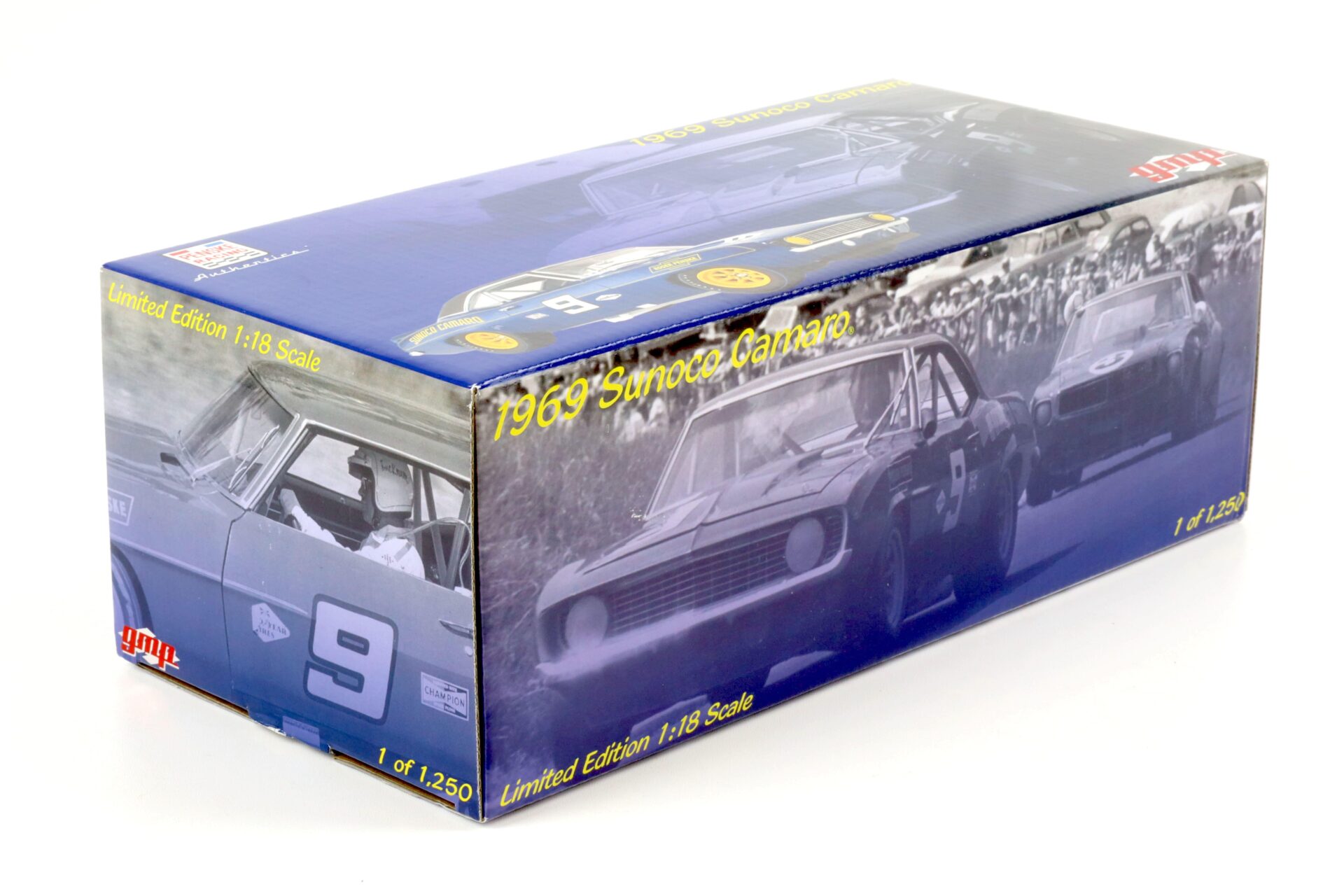 1:18 GMP 1969 Chevrolet Camaro Coupe SUNOCO CAMARO Penske #9 blue