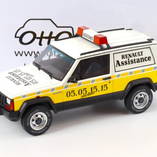 1:18 OTTO mobile OT939 Jeep Cherokee Renault Assistance white/ yellow 1989