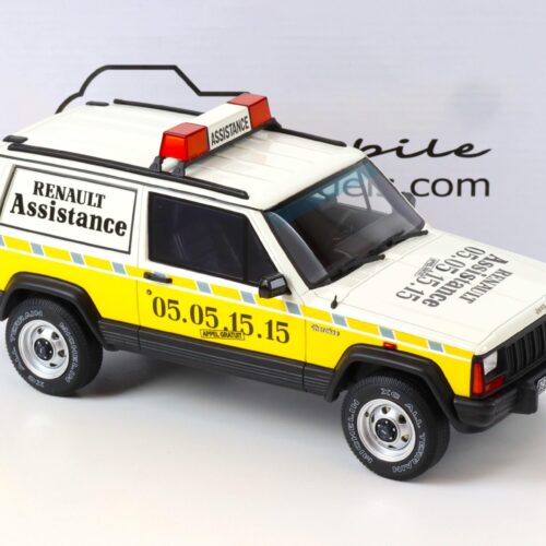 1:18 OTTO mobile OT939 Jeep Cherokee Renault Assistance white/ yellow 1989