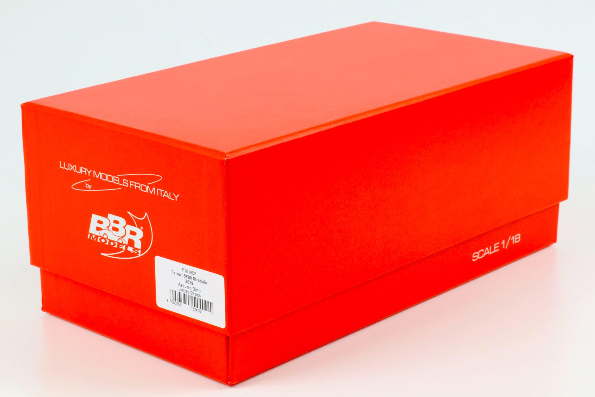 1:18 BBR Ferrari SF90 Stradale 2019 Azzurro Dino/ yellow stripe - Limited 99 pcs.