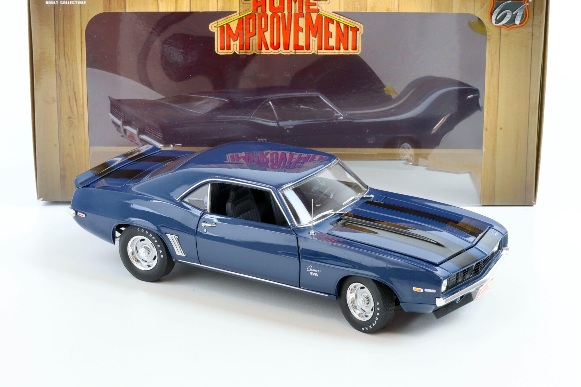 1:18 Highway61 Chevrolet Camaro SS Coupe 1969 blue HOME IMPROVEMENT