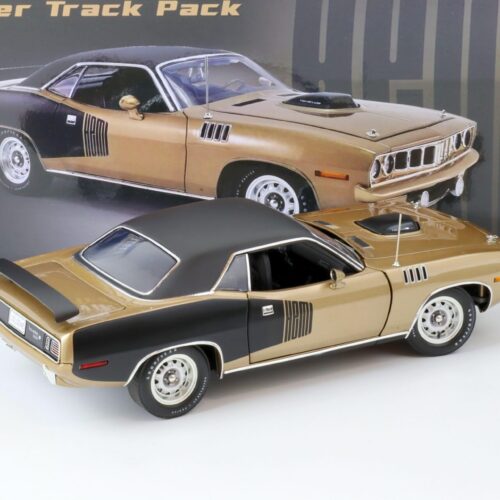 1:18 ACME 1971 Plymouth Hemi Cuda Super Track Pack brown-gold metallic/ black roof