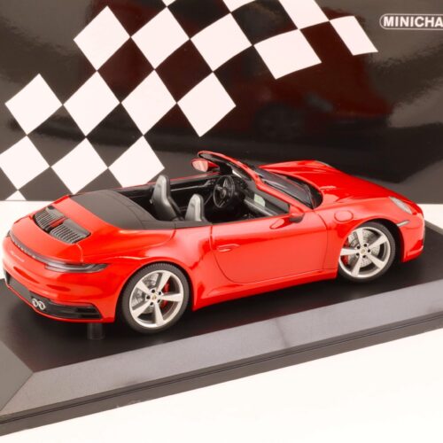 1:18 Minichamps Porsche 911 (992) Carrera 4S Cabriolet 2019 red