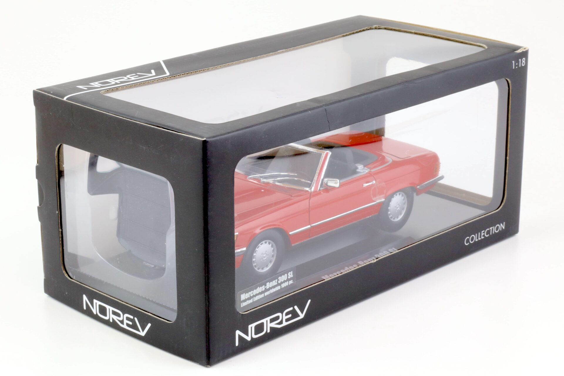 1:18 Norev Mercedes 300 SL R107 Cabriolet 1986 red
