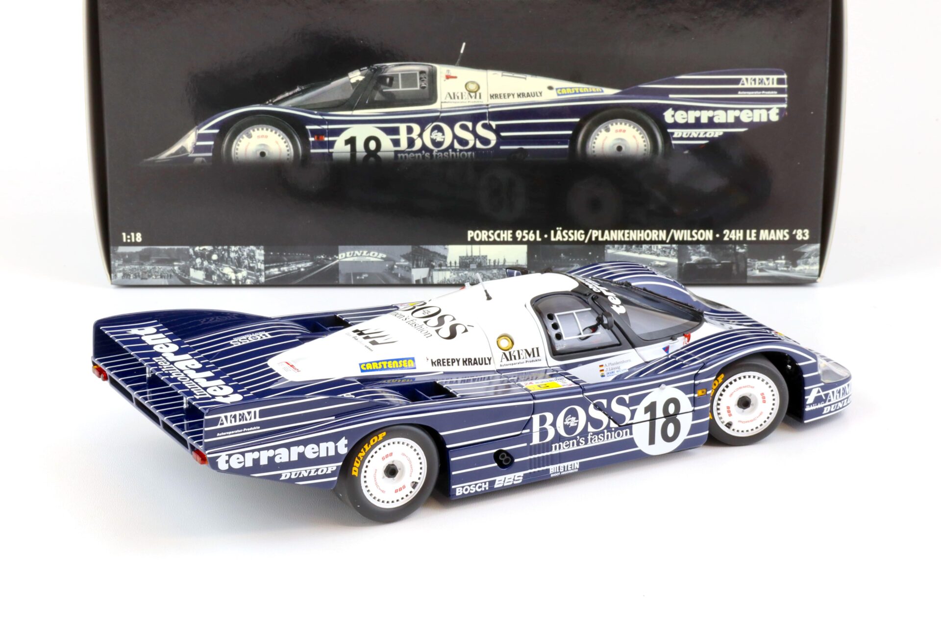1:18 Minichamps Porsche 956L 24h Le Mans 1983 Lässig/Plankenhorn/Wilson BOSS