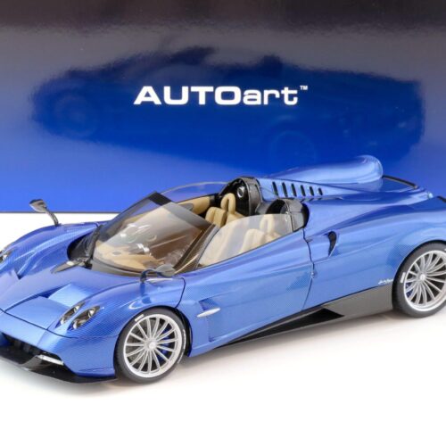 1:18 AUTOart Pagani Huayra Roadster Blu Tricolore Carbon Fiber blue 78286