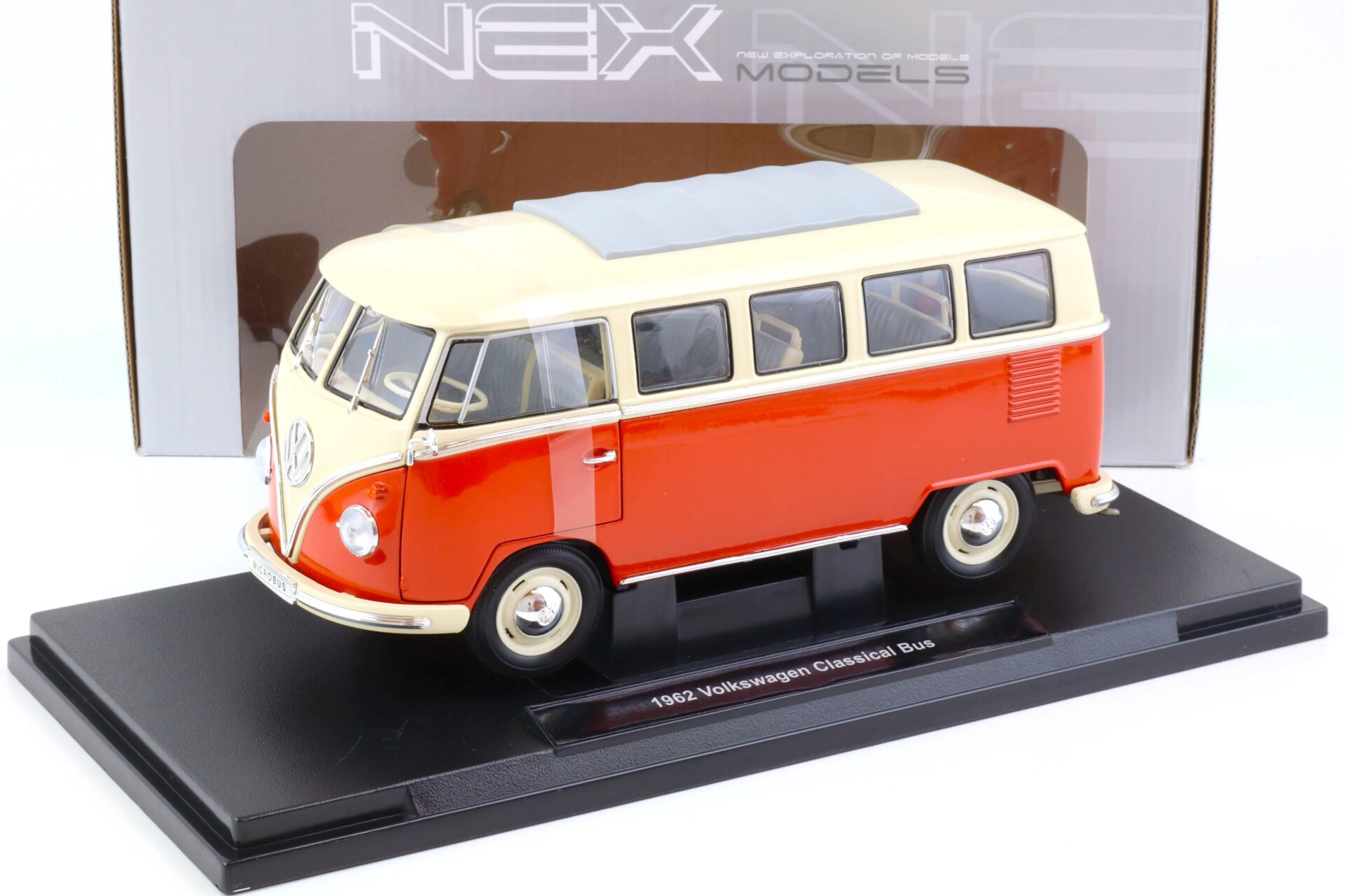 ID 70138 orig.jpg 1:18 Welly NEX 1963 Volkswagen VW T1 Bus red/ beige