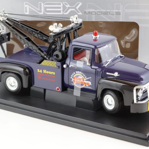 1:18 Welly NEX 1956 Ford F-100 Tow Truck Abschlepper Bob´s Towing blue