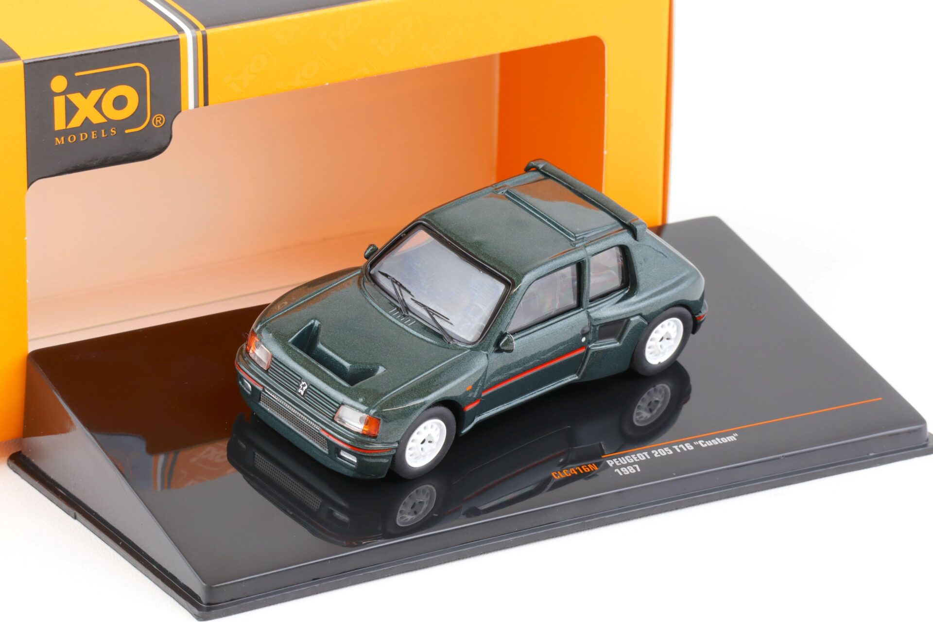 ID 70236 orig.jpg 1:43 IXO Peugeot 205 T16 Custom 1987 green-grey metallic