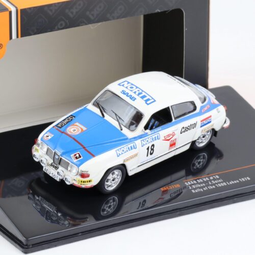 1:43 IXO SAAB 96 V4 Rallye WM 1000 Lakes 1976 Vilkas/ Soini #18