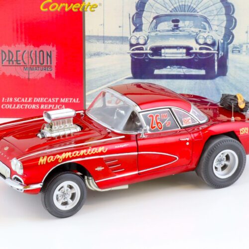 1:18 Precision Miniatures 1961 Chevrolet Corvette The Mazmanian Corvette red