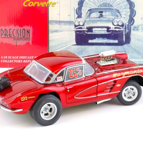 1:18 Precision Miniatures 1961 Chevrolet Corvette The Mazmanian Corvette red