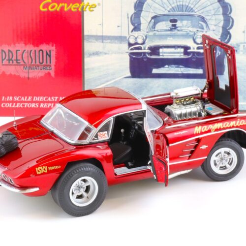 1:18 Precision Miniatures 1961 Chevrolet Corvette The Mazmanian Corvette red