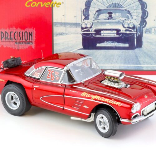 1:18 Precision Miniatures 1961 Chevrolet Corvette The Mazmanian Corvette red