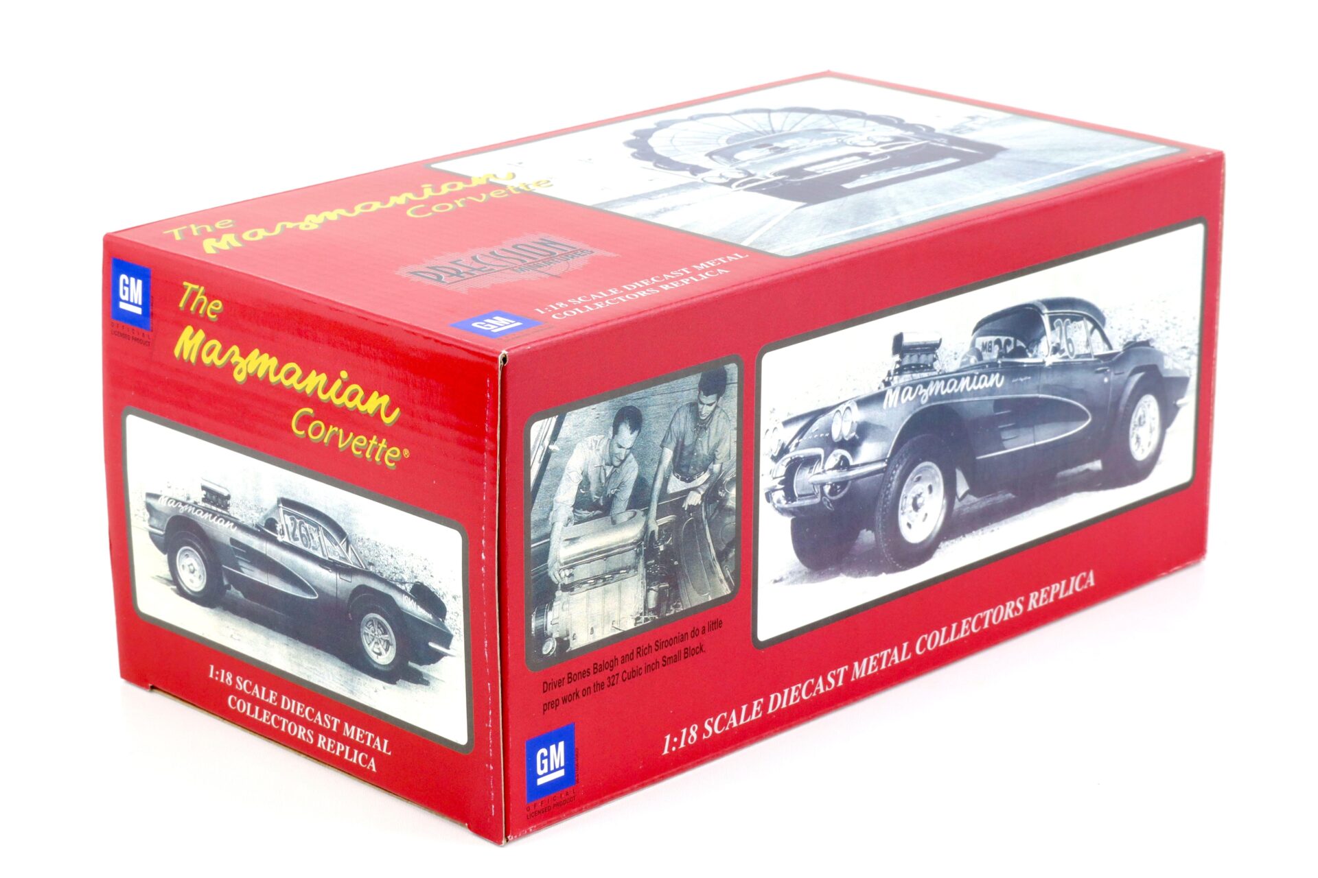 1:18 Precision Miniatures 1961 Chevrolet Corvette The Mazmanian Corvette red