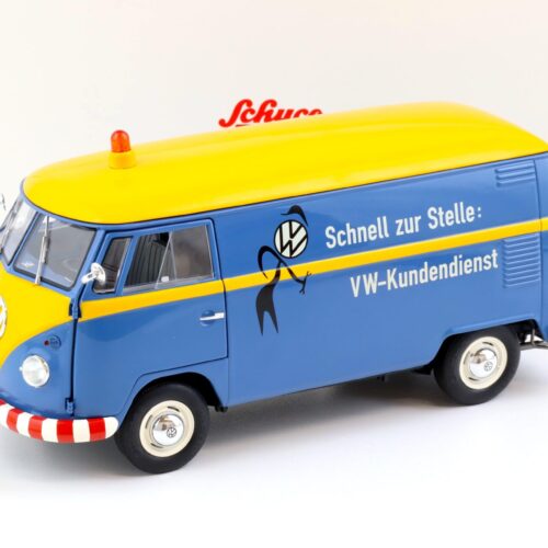 1:18 Schuco VW T1b Kasten VW-Kundendienst VW Service blue/ yellow Die-Cast