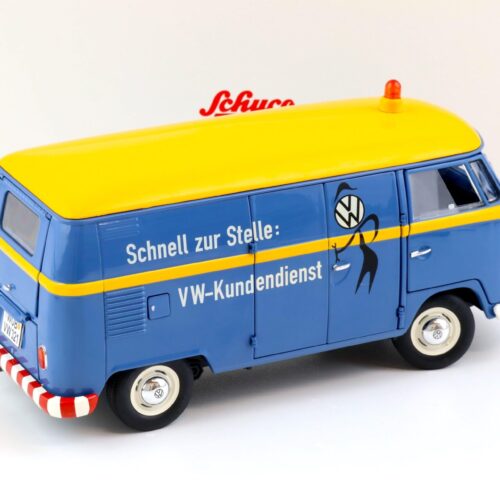 1:18 Schuco VW T1b Kasten VW-Kundendienst VW Service blue/ yellow Die-Cast