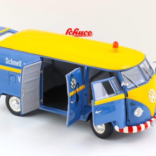 1:18 Schuco VW T1b Kasten VW-Kundendienst VW Service blue/ yellow Die-Cast