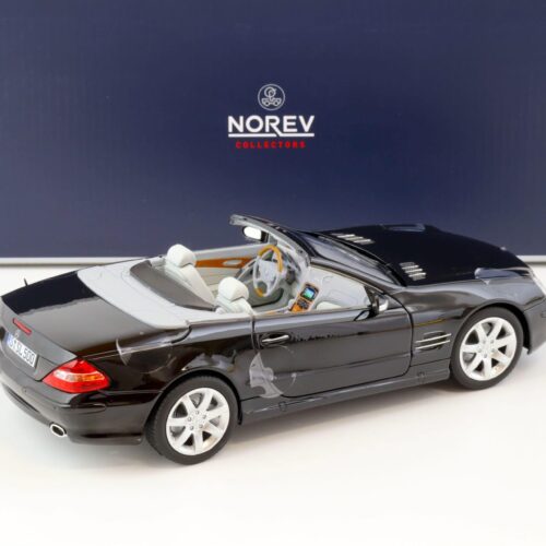 1:18 Norev Mercedes SL 500 R230 Convertible 2003 black 183840