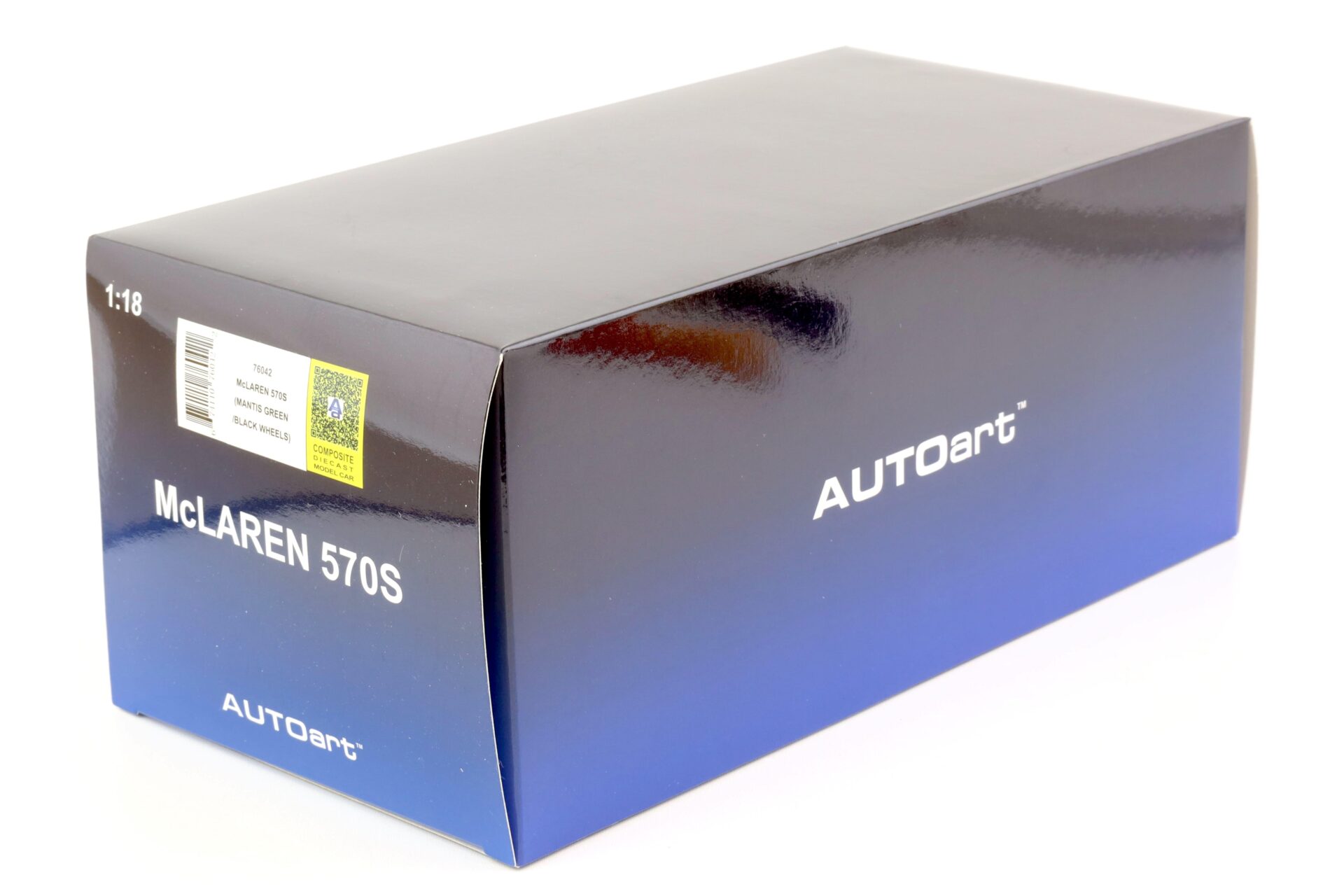 1:18 AUTOart McLaren 570S Coupe 2016 Mantis green/ black wheels 76042