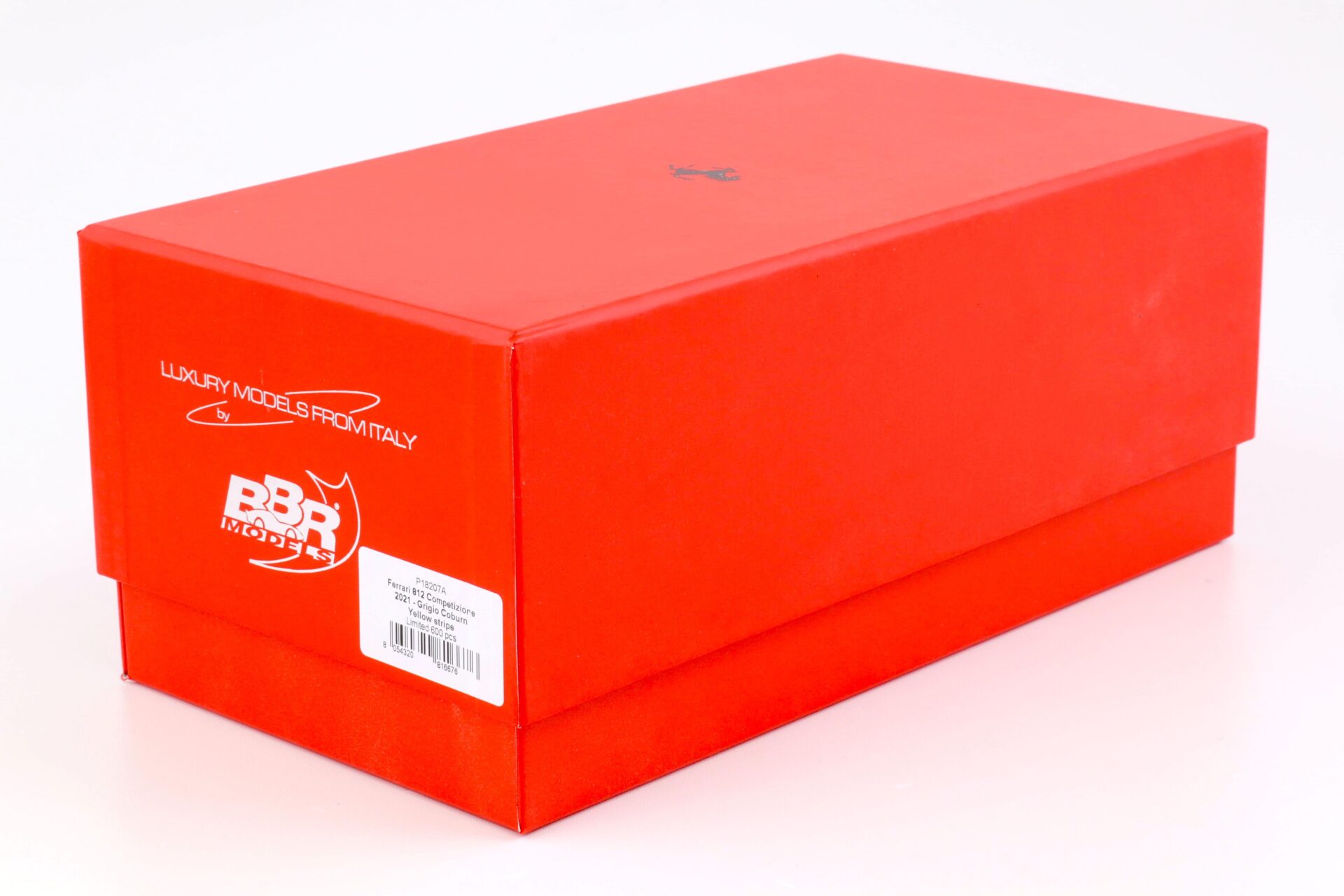 1:18 BBR Ferrari 812 Competizione 2021 Grigio Coburn grey/ yellow stripe P18207A