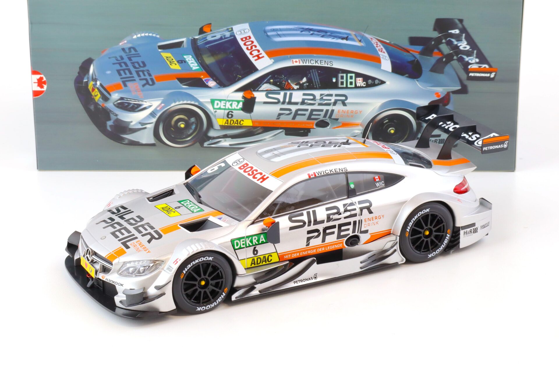 ID 70829 orig 1.jpg 1:18 AutoCult SILBERPFEIL Energy Mercedes C63 AMG DTM Wickens 2016 #6 DEALER VERSION