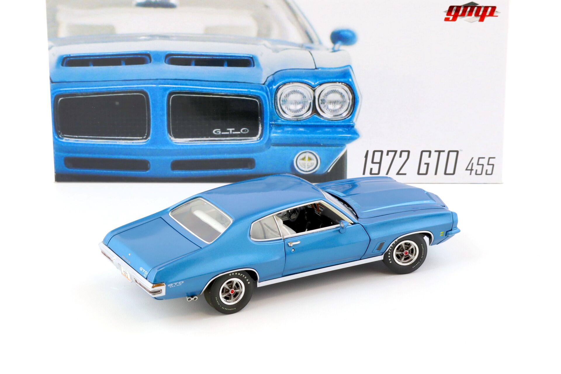 1:24 GMP 1972 Pontiac GTO 455 Coupe blue metallic G2401203