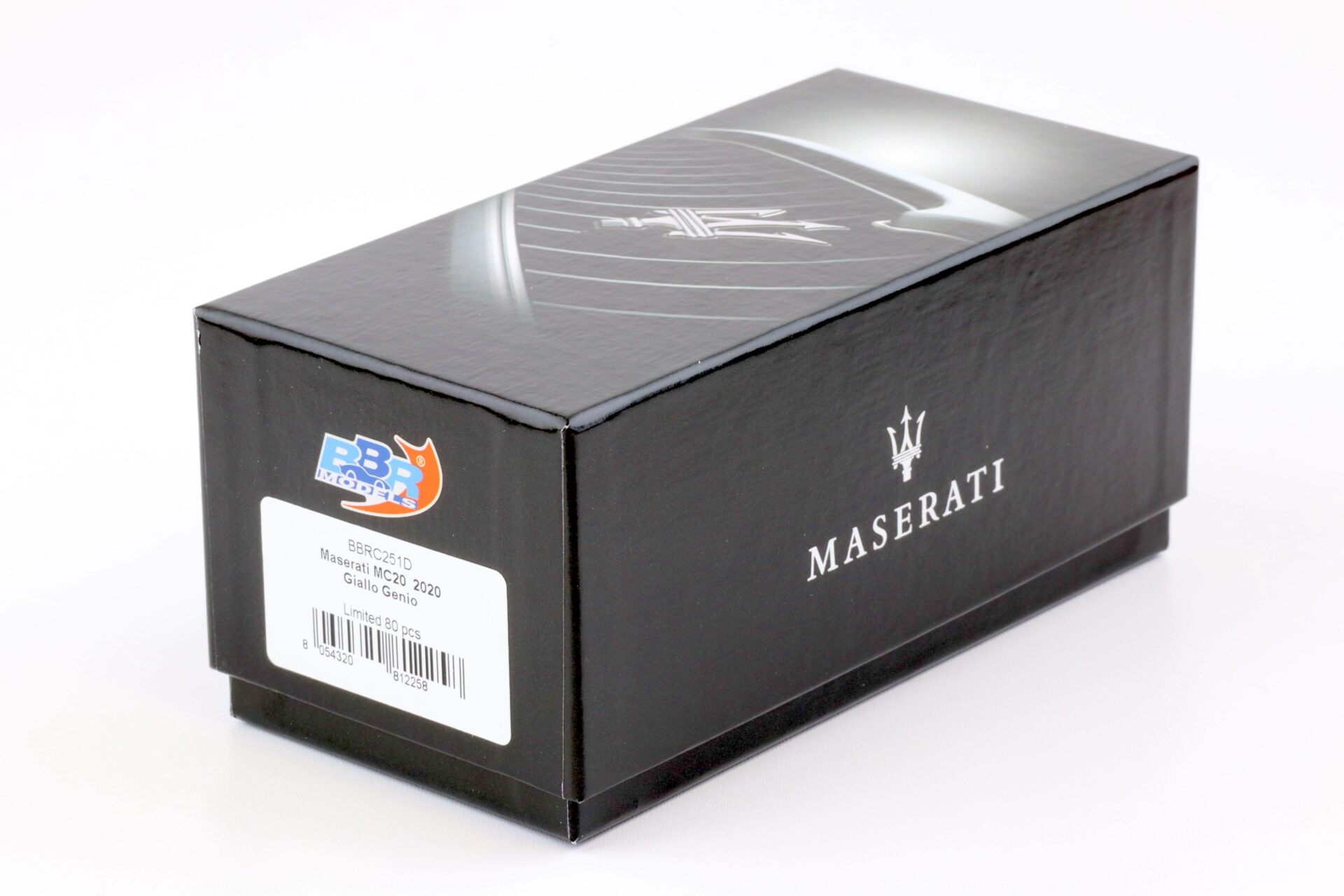 1:43 BBR Maserati MC20 Giallo Genio yellow/ black roof 2020 - Limited 80 pcs.