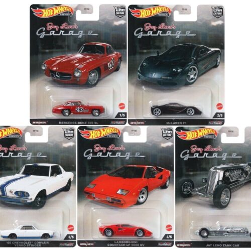 1:64 Hot Wheels Set 2022 Jay Leno´s Garage Car Culture 5 pcs. Lamborghini, McLAREN
