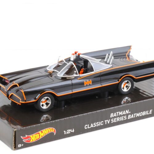 1:24 Hot Wheels BATMAN Classic TV Series Batmobile black/ orange