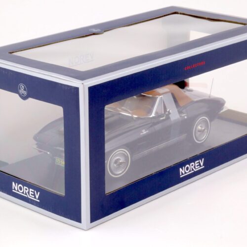 1:18 Norev Chevrolet Corvette Sting Ray Convertible 1963 black 189055