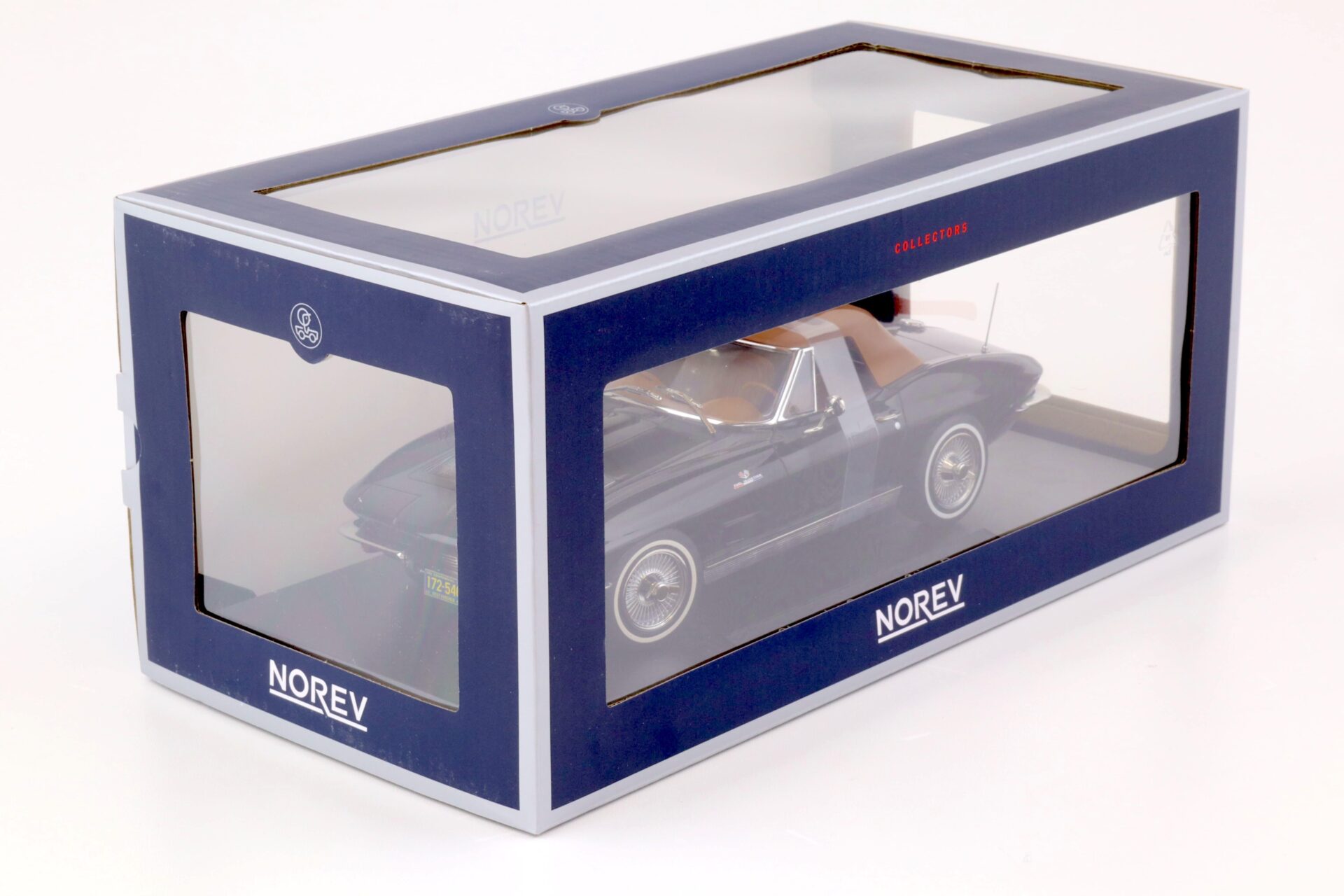 1:18 Norev Chevrolet Corvette Sting Ray Convertible 1963 black 189055