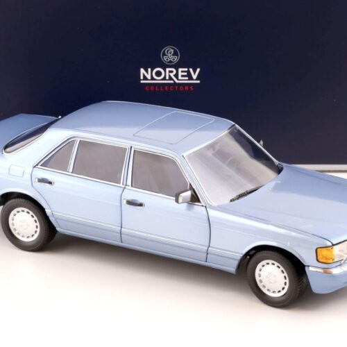 1:18 Norev Mercedes 560 SEL W126 Limousine 1991 pearl blue metallic