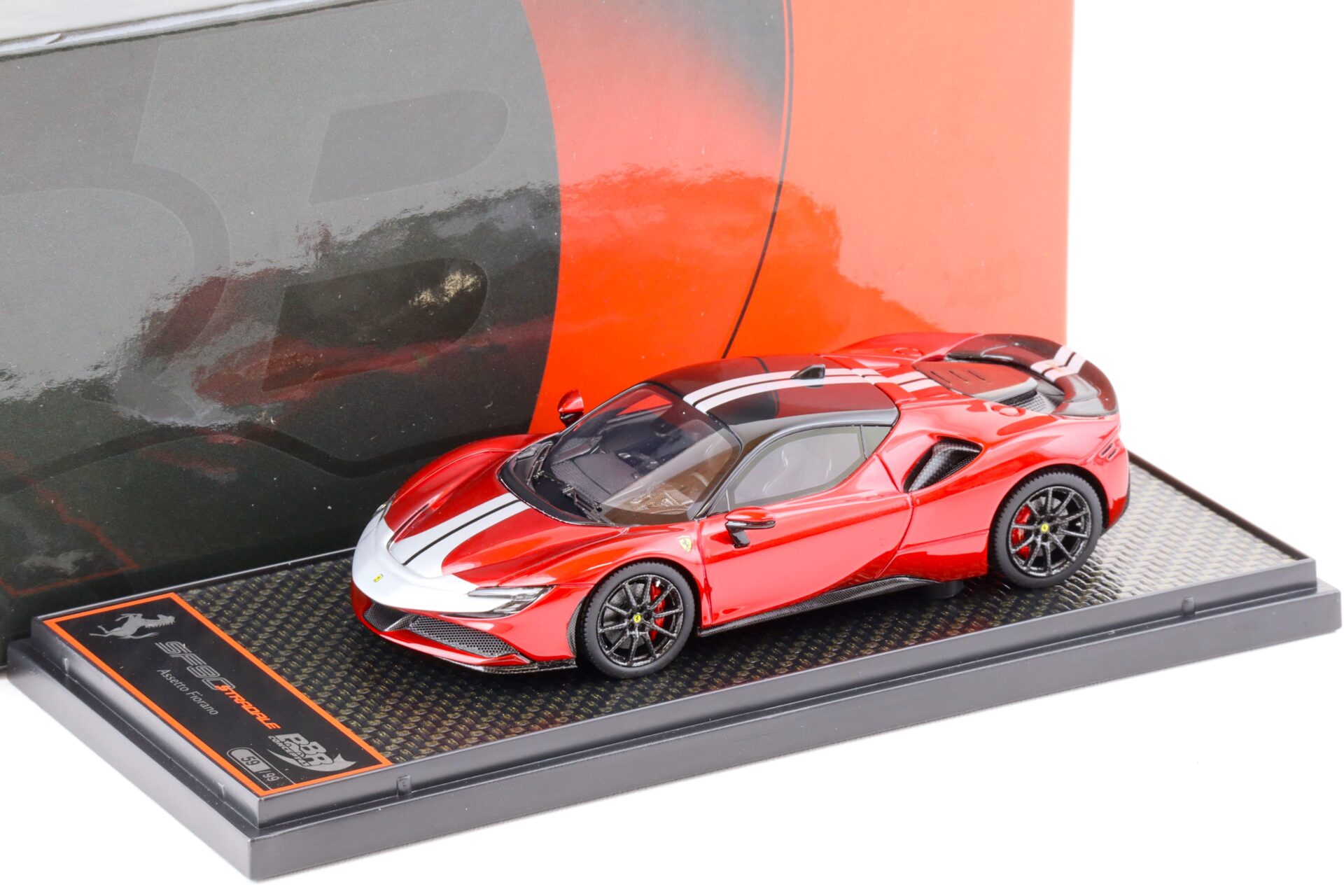 1:43 BBR Ferrari SF90 Stradale Pack Fiorano Rosso Fuoco red - Limited 99 pcs.