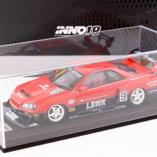 1:18 INNO Models Nissan Skyline GT-R (R34) LBWK Super Silhouette Fenderist Japan 2020