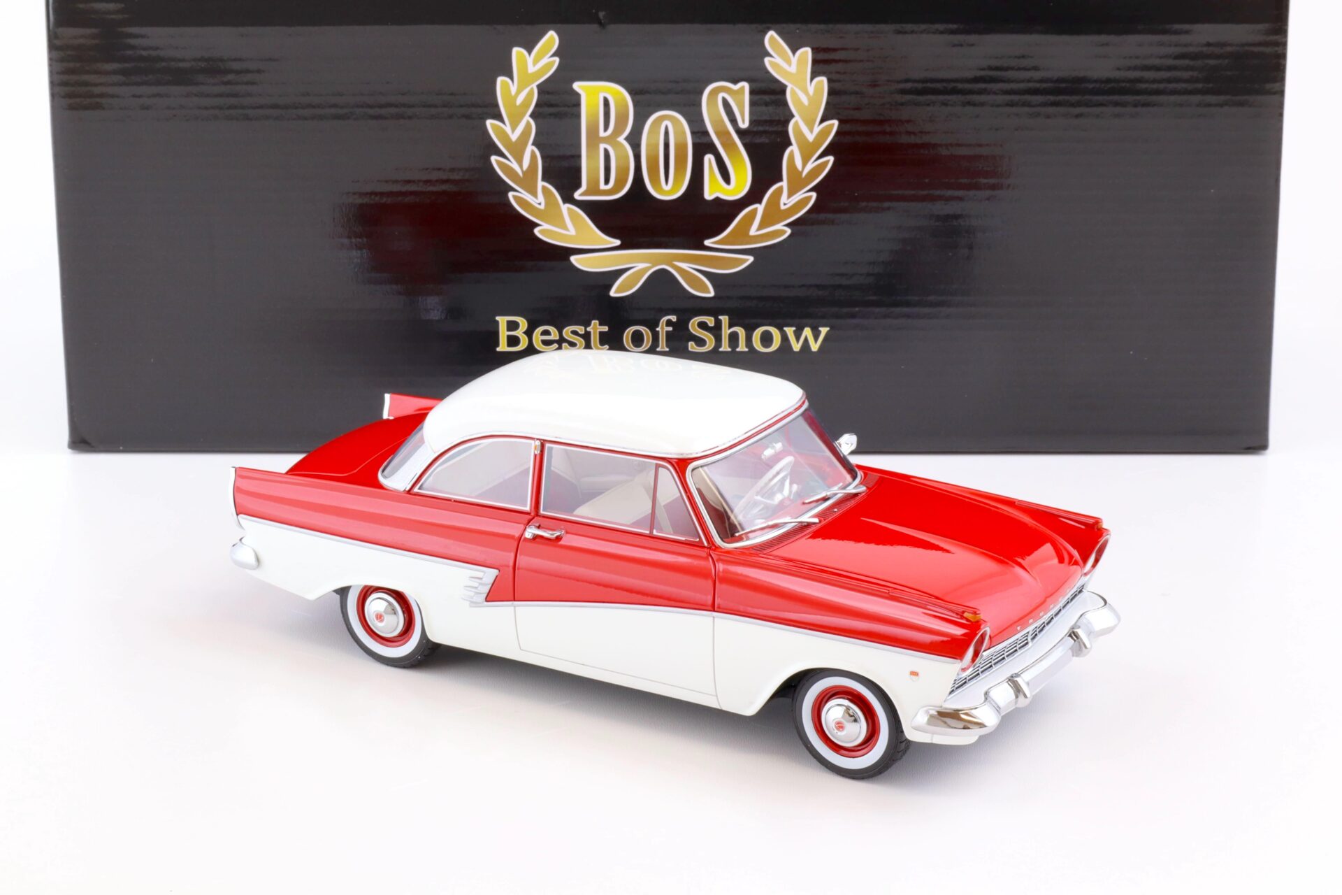 1:18 BOS-Models Ford Taunus 17M P2 red/white 1957 BOS347