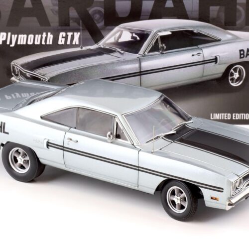 1:18 GMP 1970 Plymouth GTX Dart Car BARDAHL Al Young grey metallic