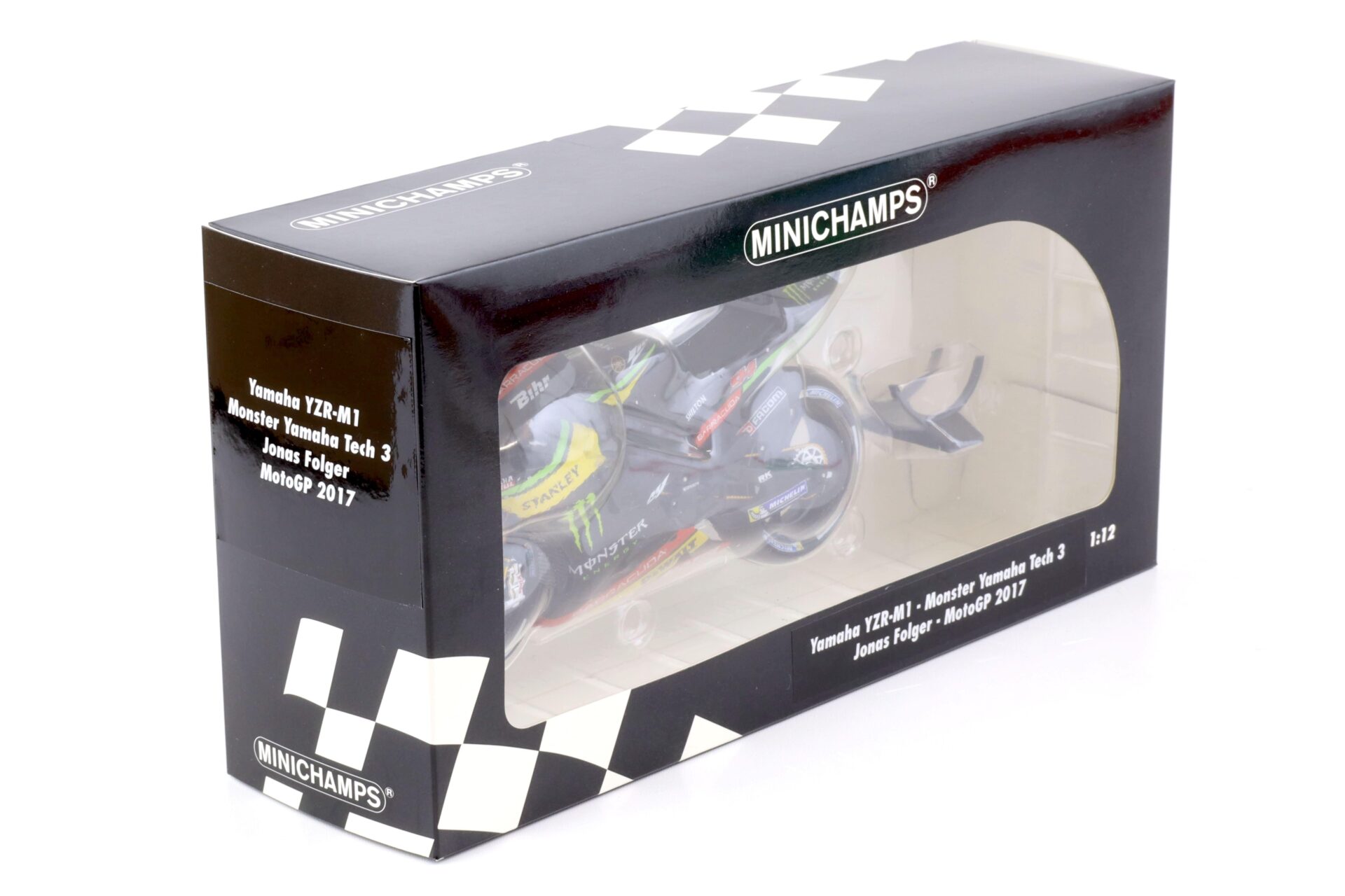 1:12 Minichamps Yamaha YZR-M1 Monster Yamaha Tech 3 Jonas Folger MotoGP 2017
