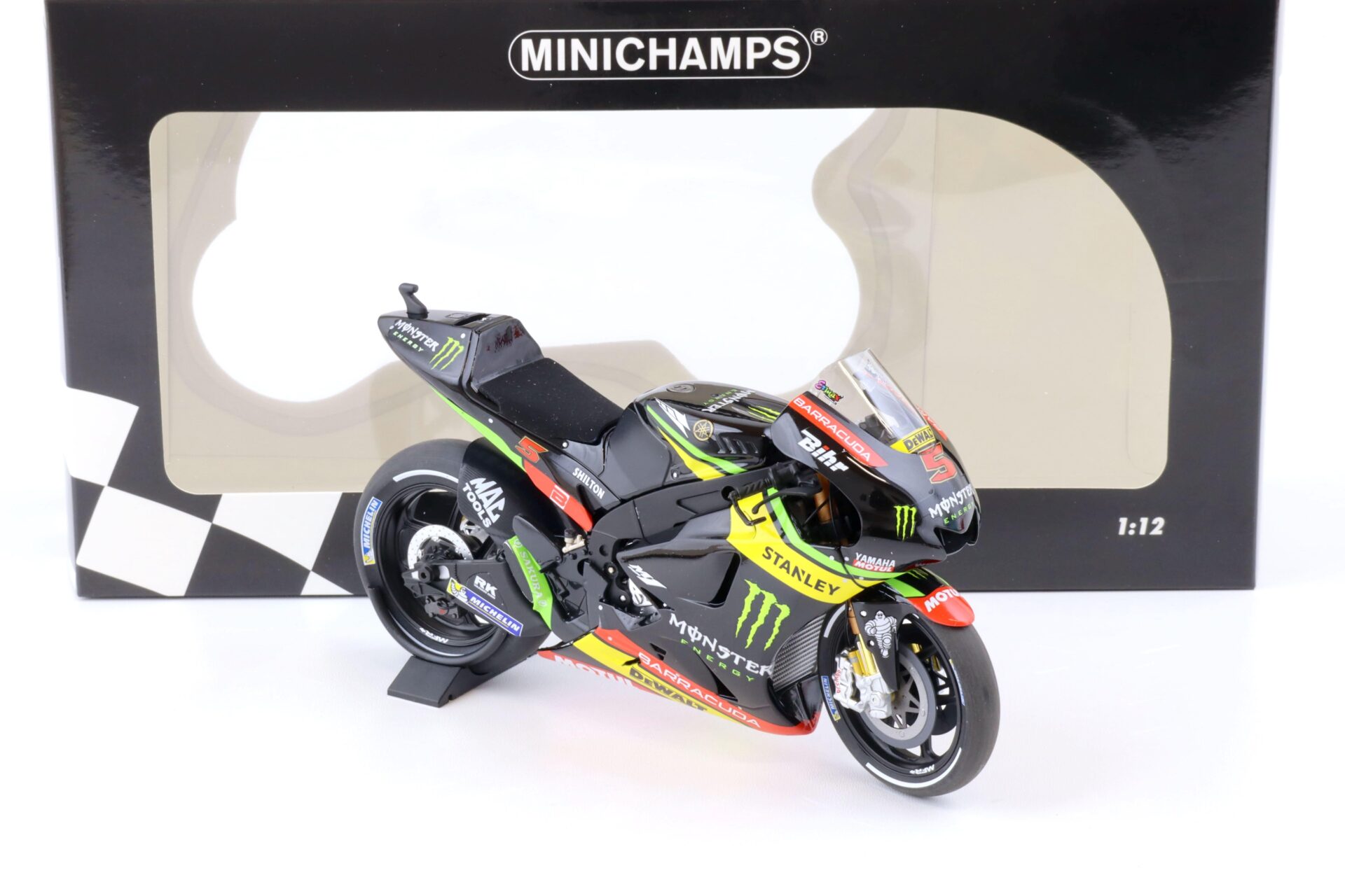 1:12 Minichamps Yamaha YZR-M1 Monster Yamaha Tech 3 Johann Zarco MotoGP 2017