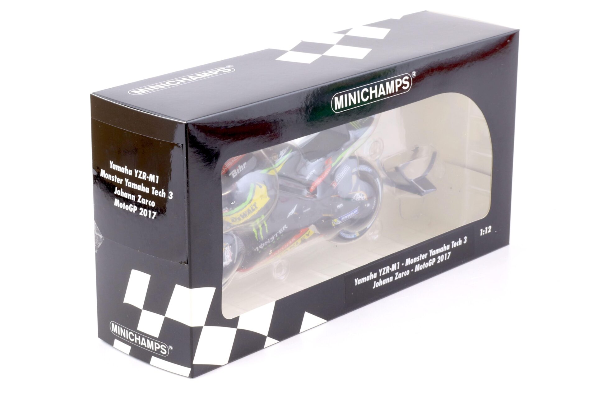 1:12 Minichamps Yamaha YZR-M1 Monster Yamaha Tech 3 Johann Zarco MotoGP 2017