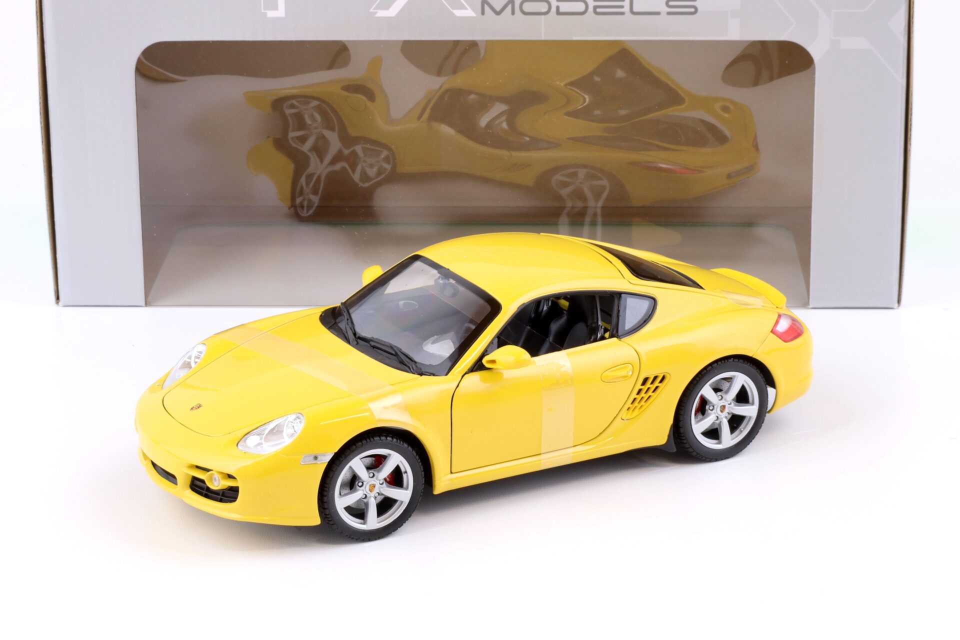 1:18 Welly Porsche Cayman S yellow 2006