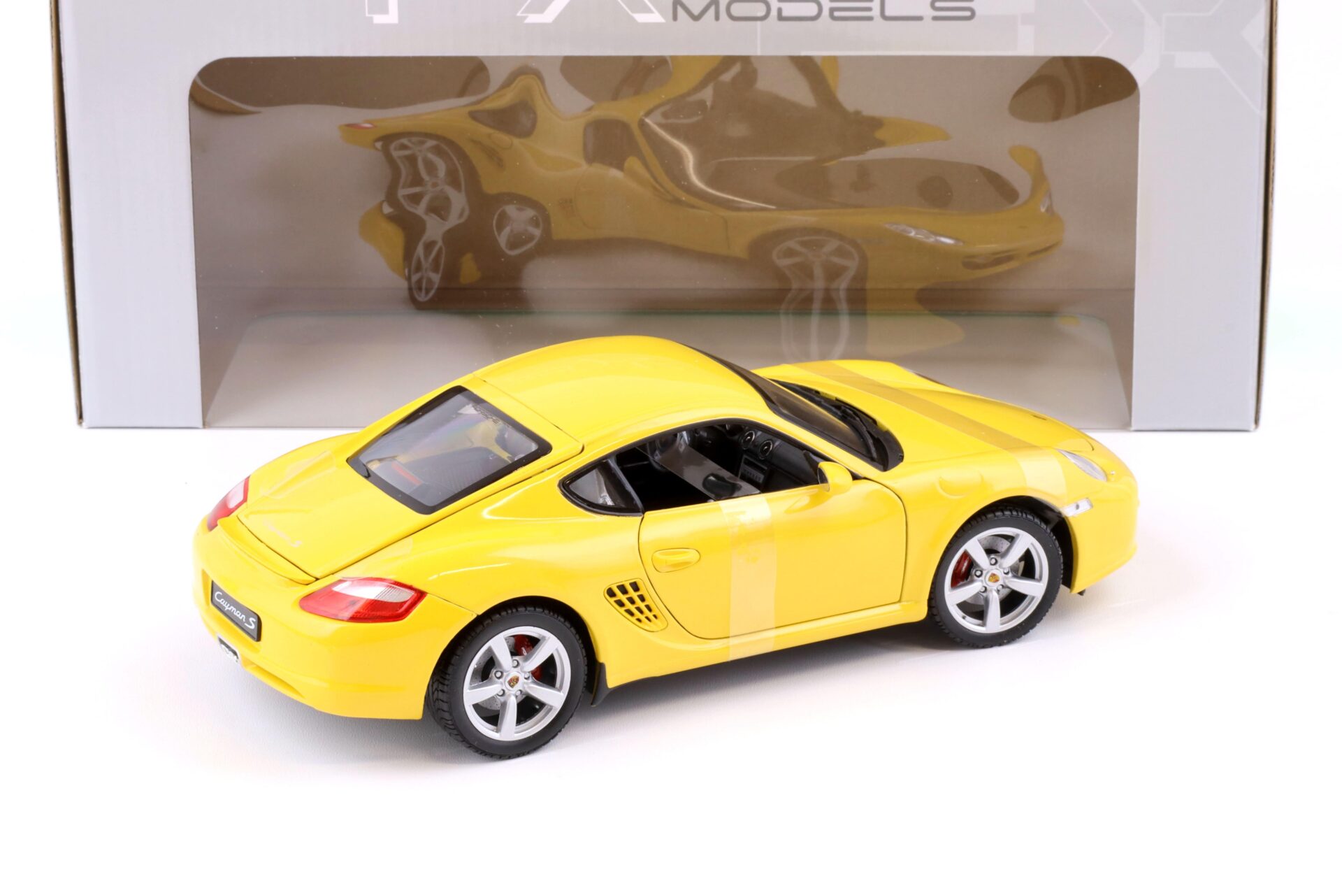 1:18 Welly Porsche Cayman S yellow 2006