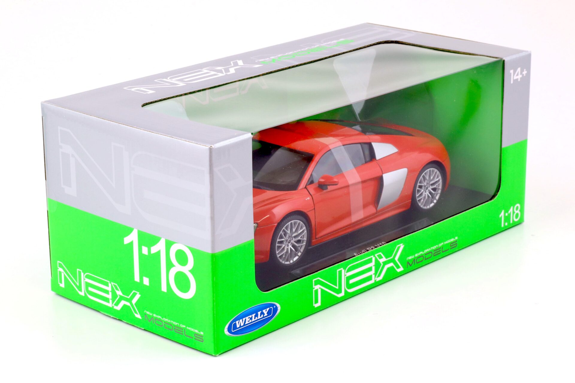 1:18 Welly Audi R8 V10 Coupe red 2016