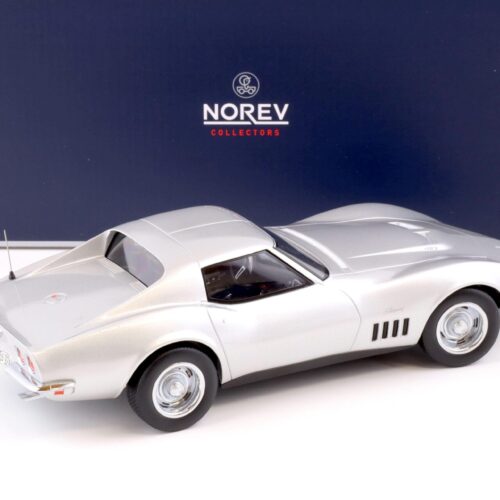 1:18 Norev Chevrolet Corvette C3 Coupe 1969 silver metallic