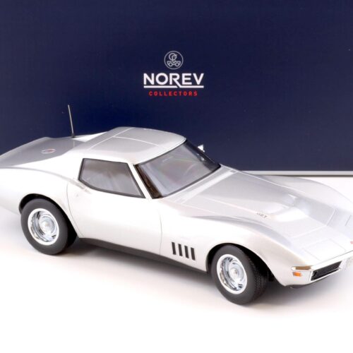 1:18 Norev Chevrolet Corvette C3 Coupe 1969 silver metallic