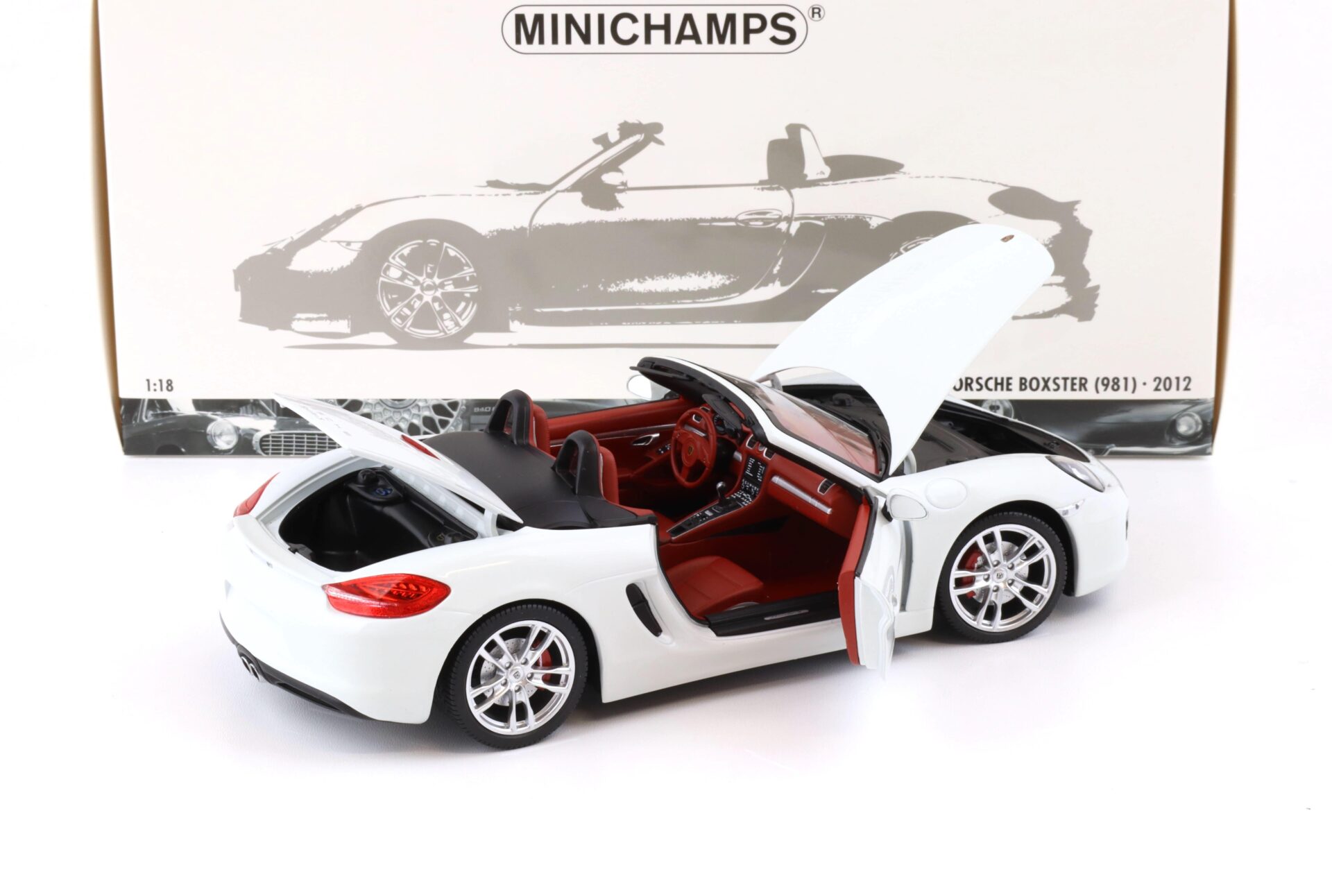 1:18 Minichamps Porsche Boxster S (981) white 2012